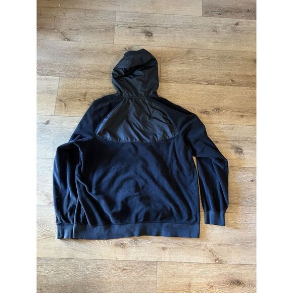 Nike Sportswear Mens Black Full Zip Hooded Fleece Sweatshirt Size XL - Picture 2 of 3